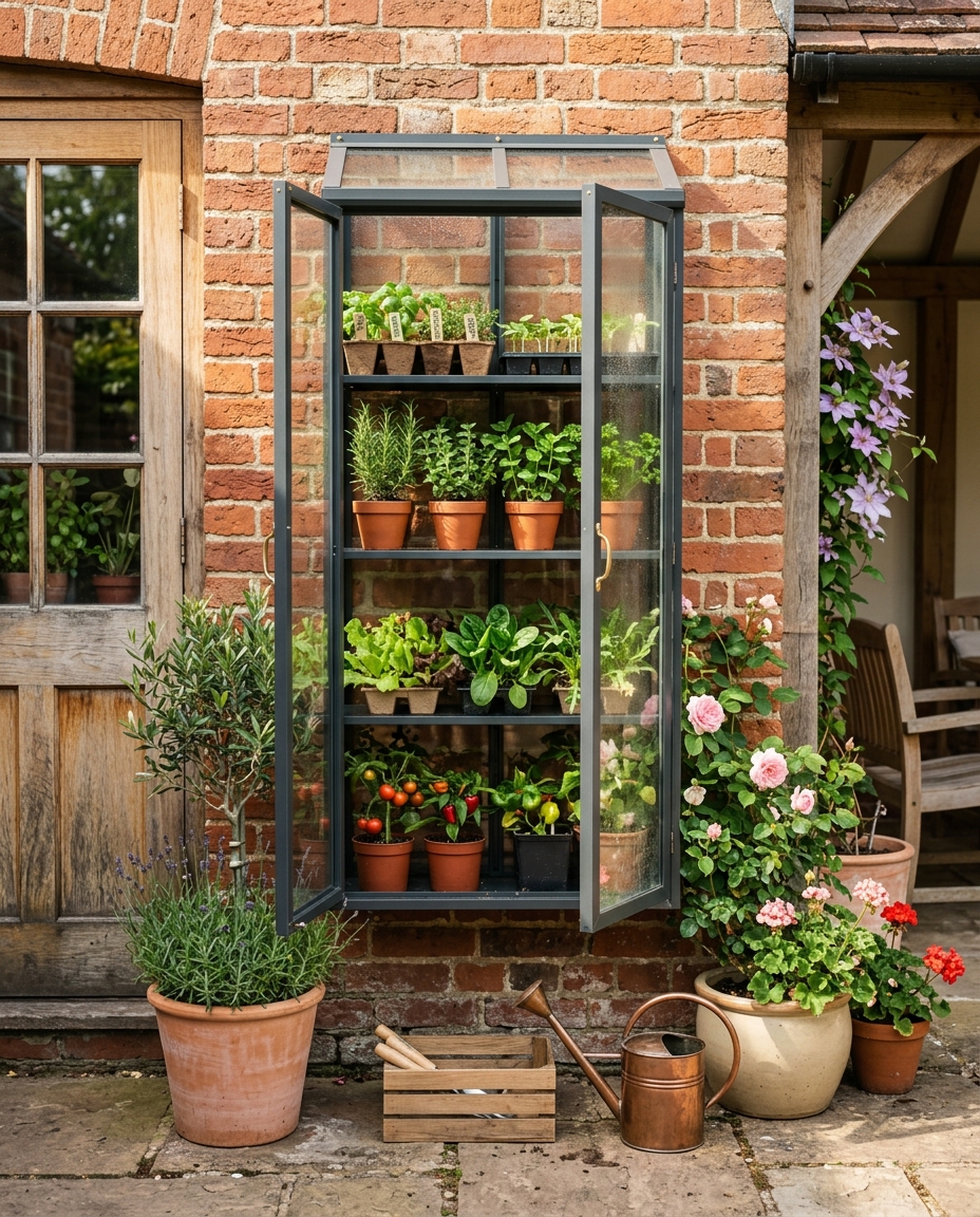 A Wall-Mounted Mini Greenhouse