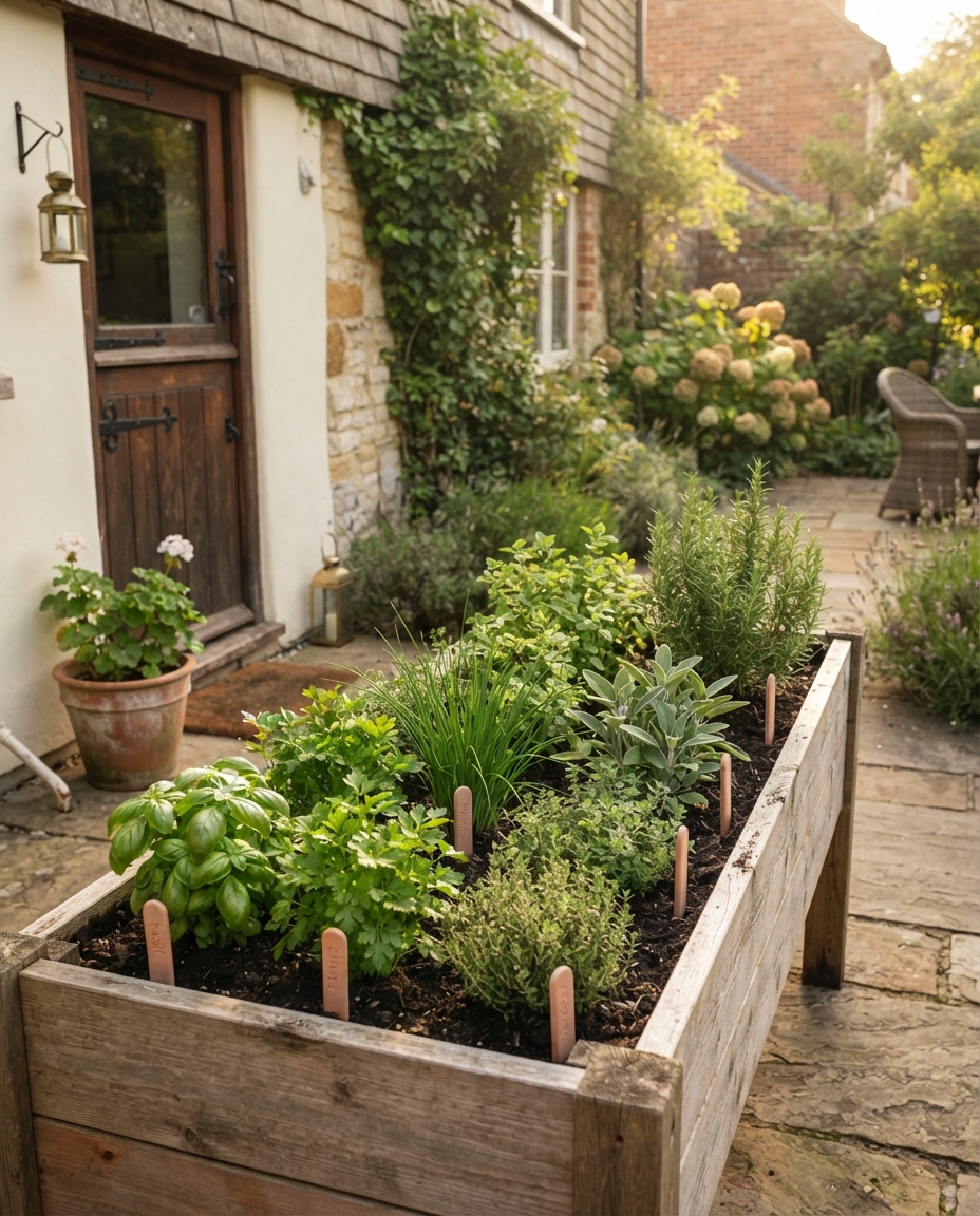 Add a Small Herb Bed Near the Back Door