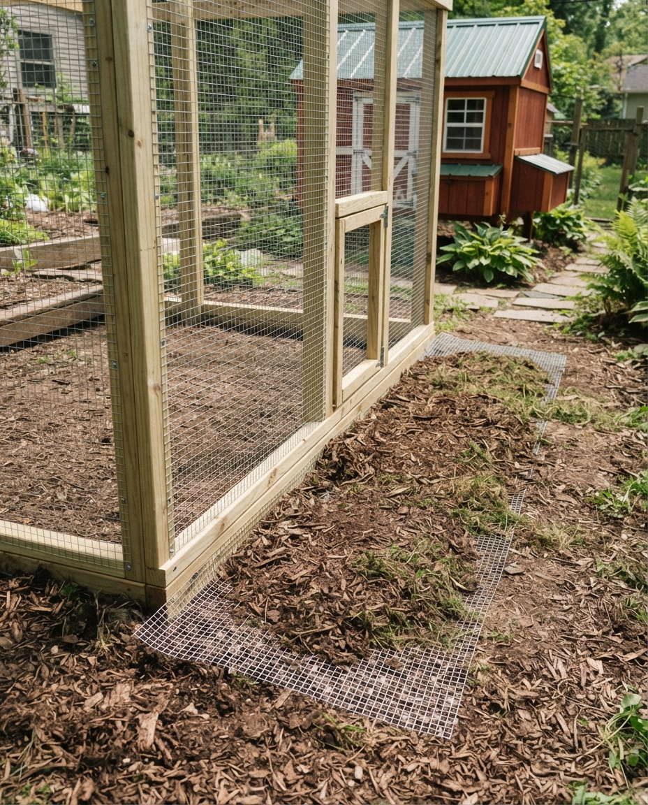 Add an Outward Wire Apron Instead of Digging a Deep Trench
