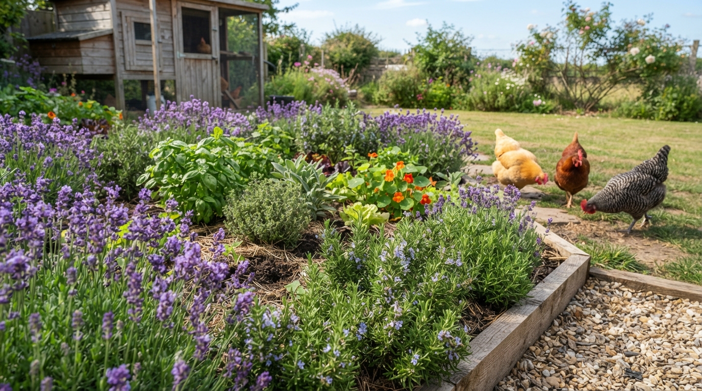 Border Plants Chickens