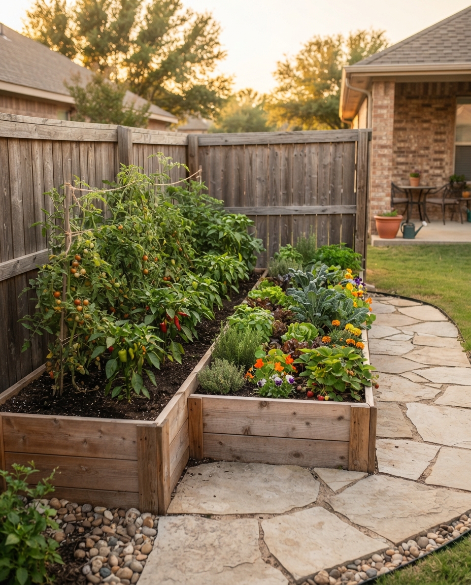 Build an L-Shaped Raised Bed Around a Corner