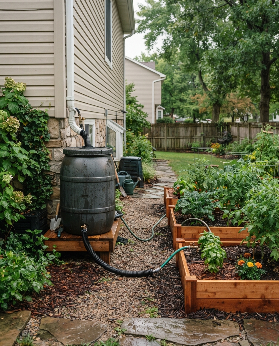 Collect Rainwater for Garden Use Where Appropriate