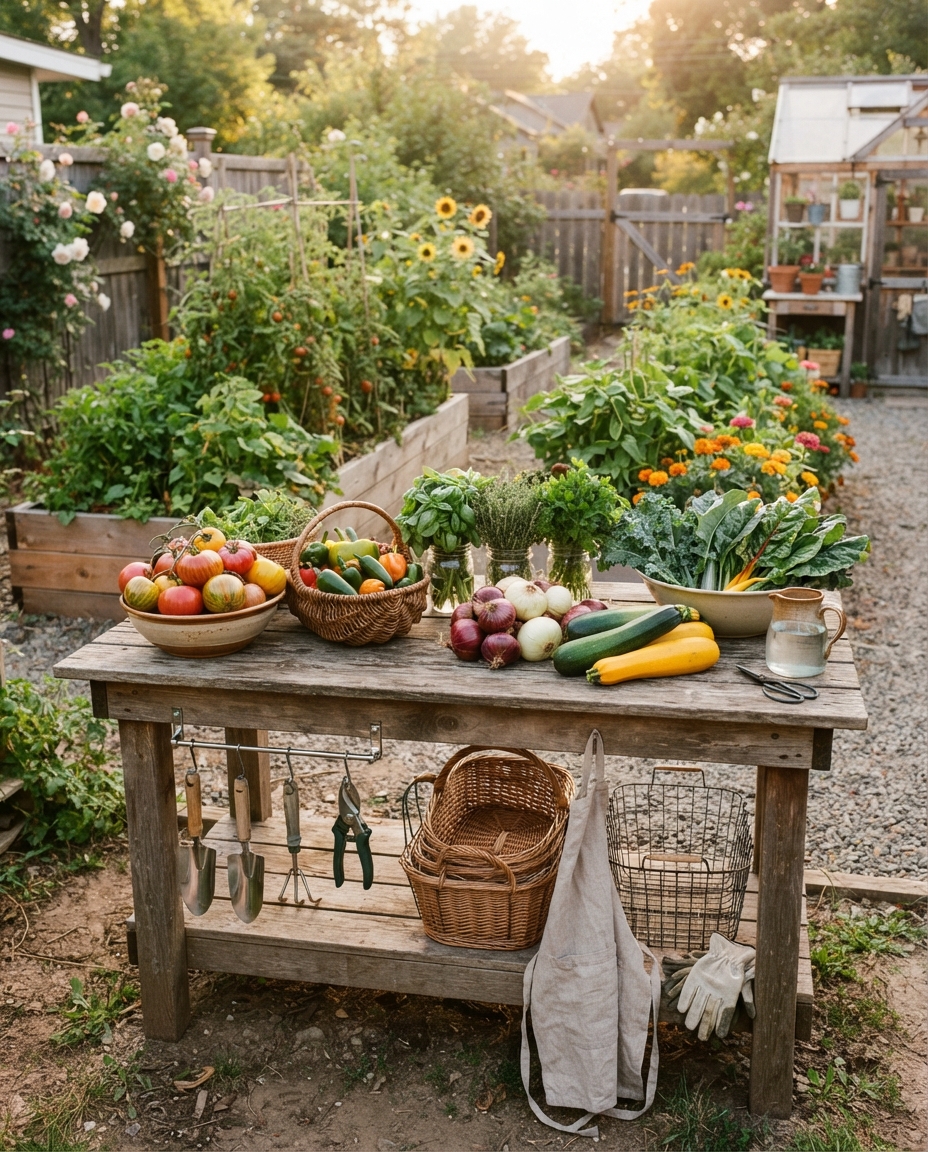 Create a Small Harvest-and-Preservation Stationn