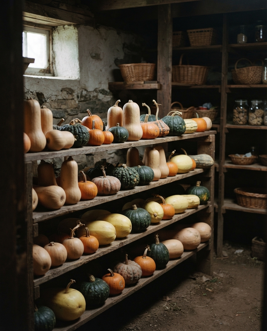 Cure Winter Squash Before Storing It on Shelves