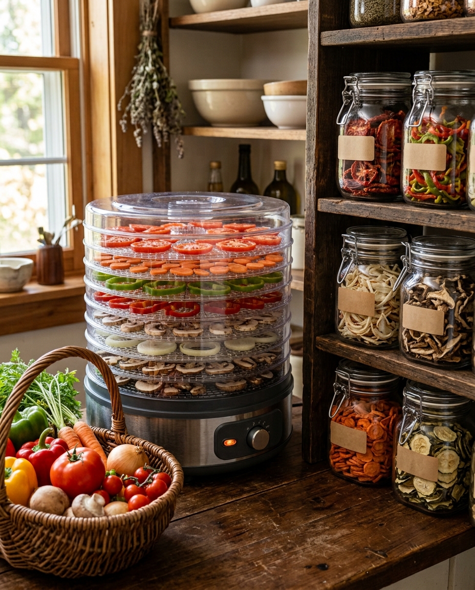 Dehydrate Vegetables for Soups, Sauces, and Long-Term Pantry Use