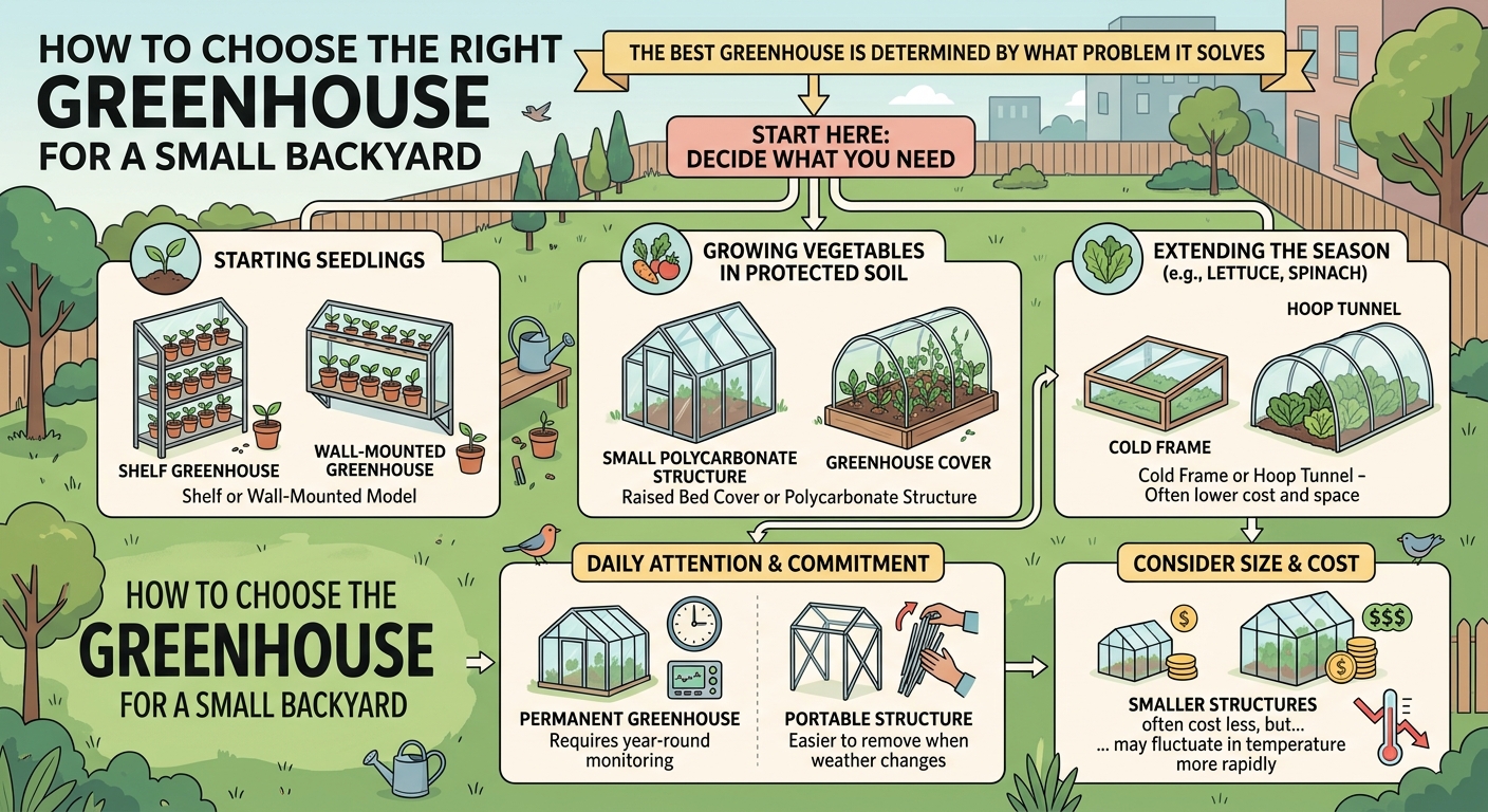 How to Choose the Right Greenhouse for a Small Backyard