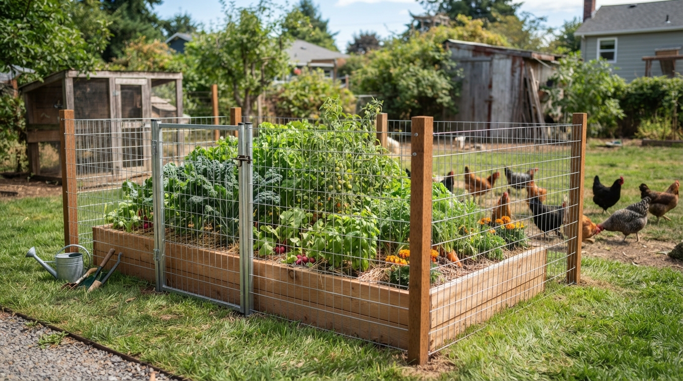 Line Raised Beds With Hardware Cloth From Below