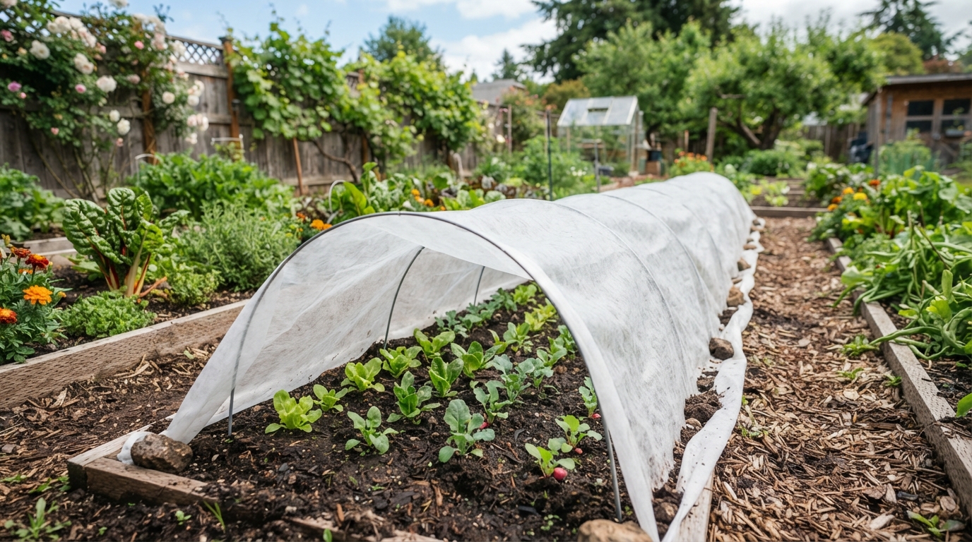 Protect the Vulnerable Window With Cloches and Row Covers