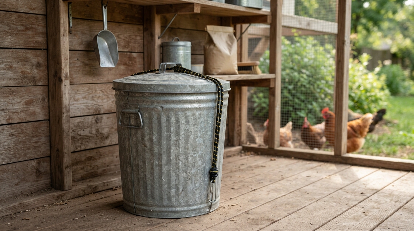 Rodent-Proof Feed Storage Bin