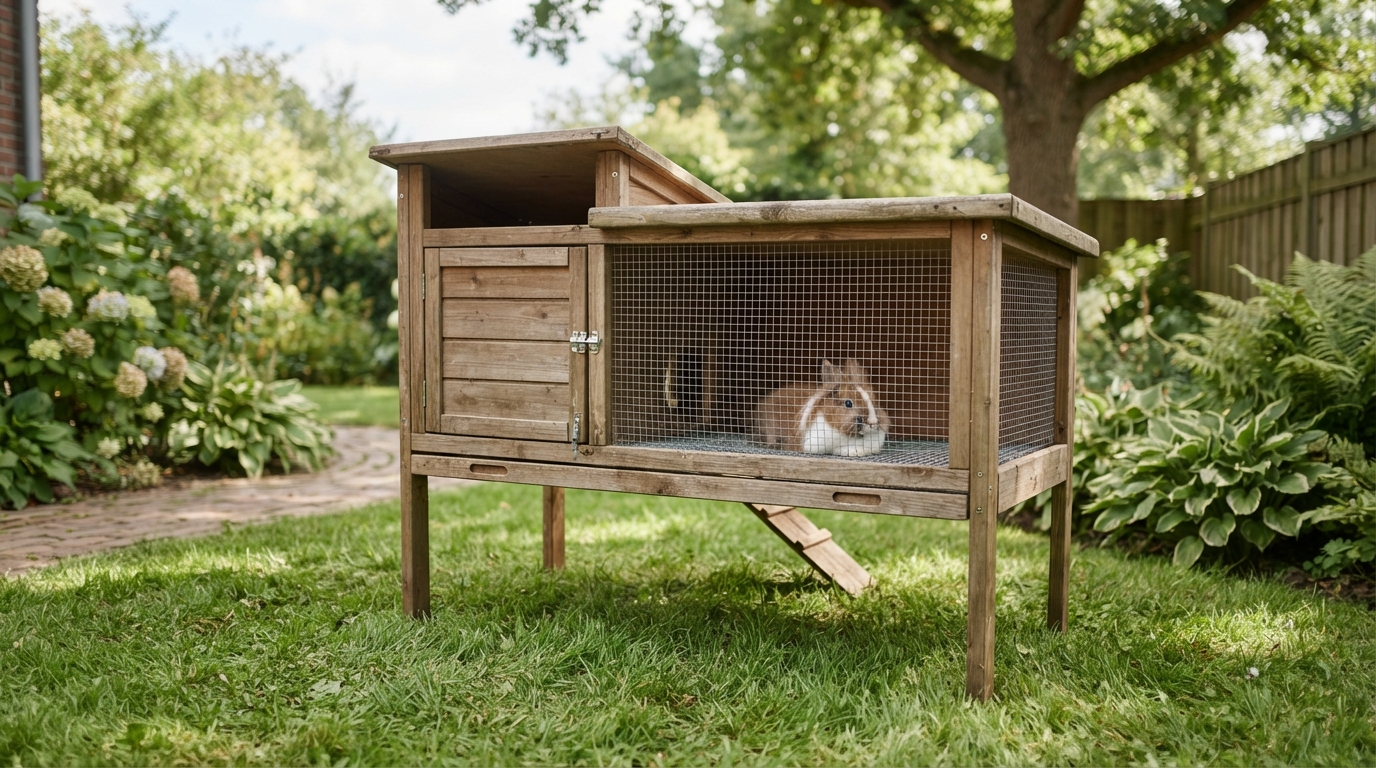 Simple A-Frame Rabbit Hutch