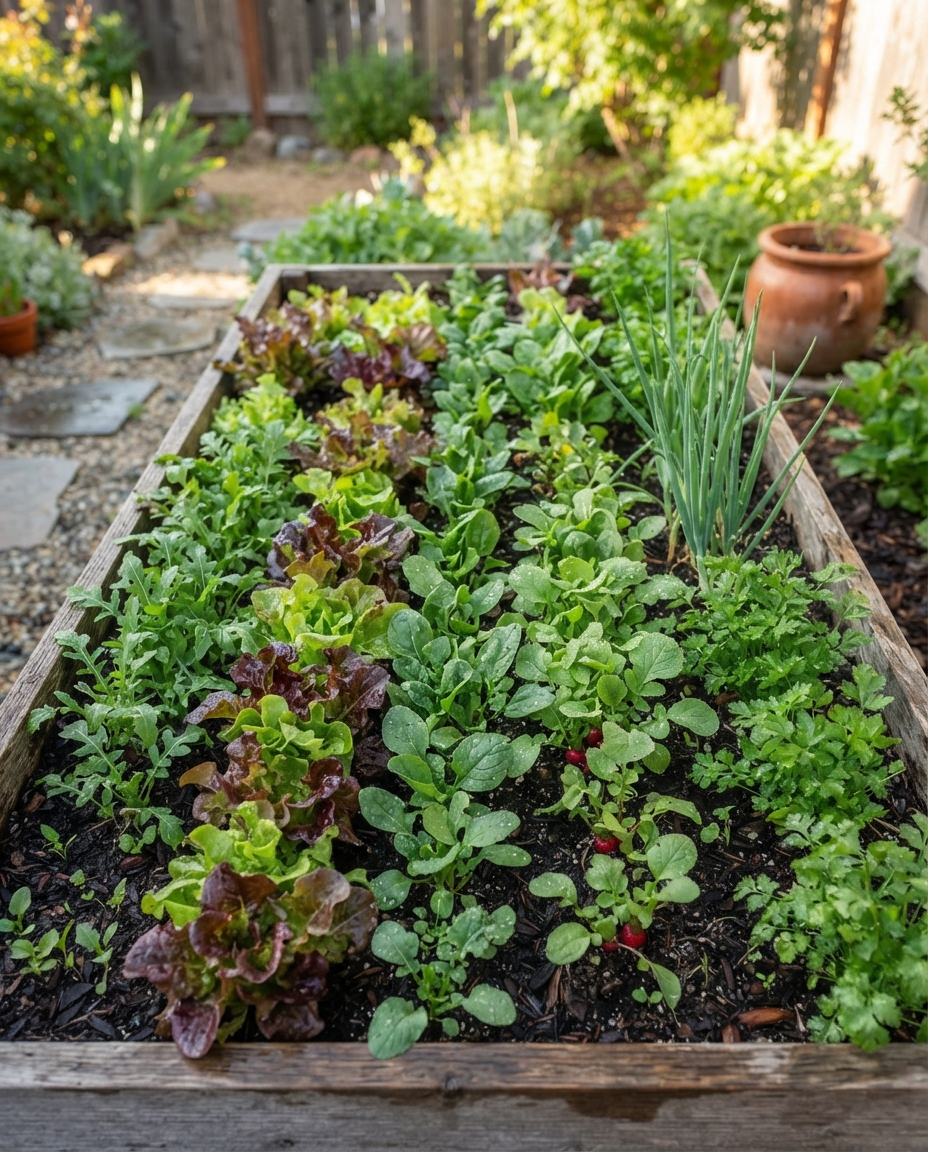 Turn One Bed Into a Dedicated Salad Garden