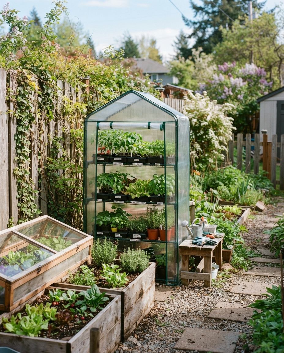 Use a Mini Greenhouse, Cold Frame, or Seed-Starting Area