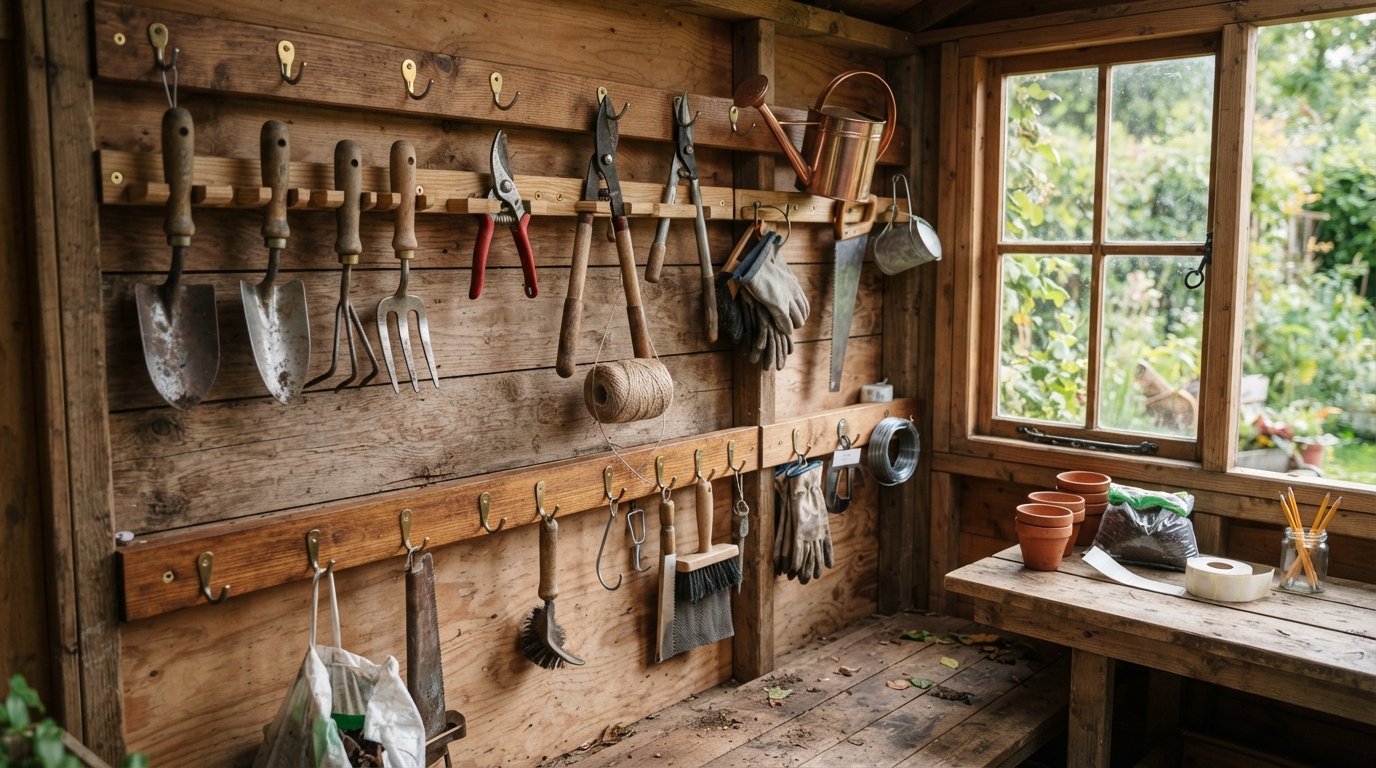 Wall-Mounted Tool Organization System